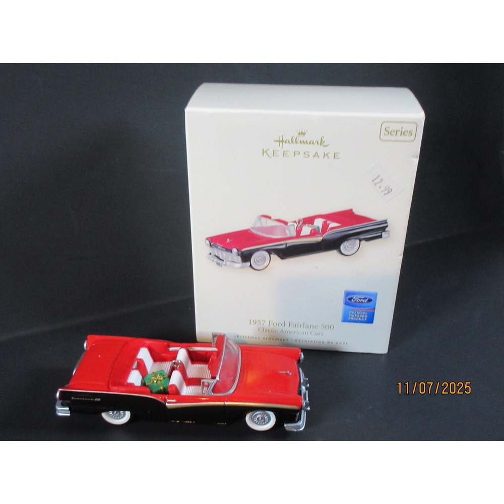 1957 Ford Fairlane 500 Hallmark Keepsake Christmas Ornament Classic America Cars